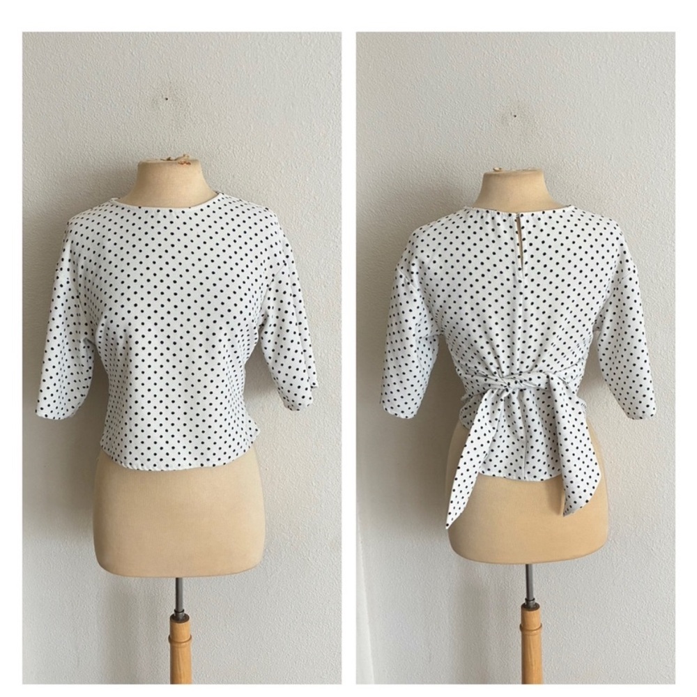 Zara polka dot top